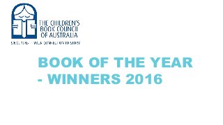 BOOK OF THE YEAR
- WINNERS 2016
 
