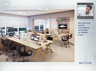 SEM CONCORRÊNCIA. VOCÊ NO TOPO.
Aqui você pode
ampliar
o seu negócio
até na hora
de comprar
a sala.
ILUSTRAÇÃO ARTÍSTICA DE SUGESTÃO DE DECORAÇÃO para escritório de design NA JUNÇÃO DAS COLUNAS 04 E 05
IMAGEMILUSTRATIVA
 