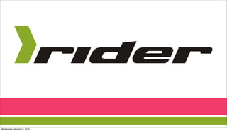 Wednesday, August 18, 2010
 