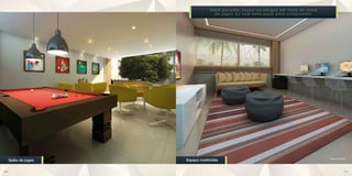 Vo c ê e s c o l h e : r e u n i r o s a m i g o s e m v o l t a d a m e s a
                                    d e j o g o s o u n u m b a t e - p a p o p e l o c o m p u t a d o r.




                                                                                                                 Imagens Ilustrativas
     Salão de jogos   Espaço multimídia

26                                                                                                                                 27
 