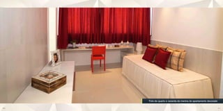 Foto do quarto e varanda da menina do apartamento decorado

40                                                                41
 