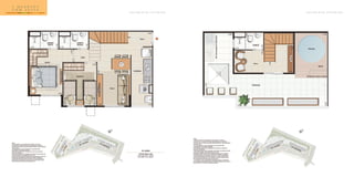 2 quartos
C O M S U í te
pavimento superiorpavimento inferior
 