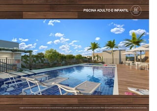 Imagem meramente ilustrativa por se tratar de empreendimento a ser construído, podendo sofrer alteração sem aviso prévio. Mais informações, consulte o memorial descritivo do empreendimento.
piscina adulto e infantil
 