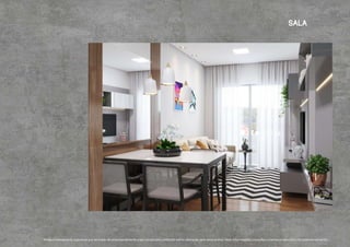Imagem meramente ilustrativa por se tratar de empreendimento a ser construído, podendo sofrer alteração sem aviso prévio. Mais informações, consulte o memorial descritivo do empreendimento.
sala
 