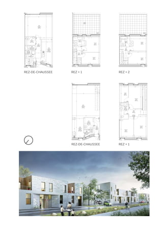 REZ-DE-CHAUSSEE REZ + 1
REZ-DE-CHAUSSEE REZ + 1 REZ + 2
 