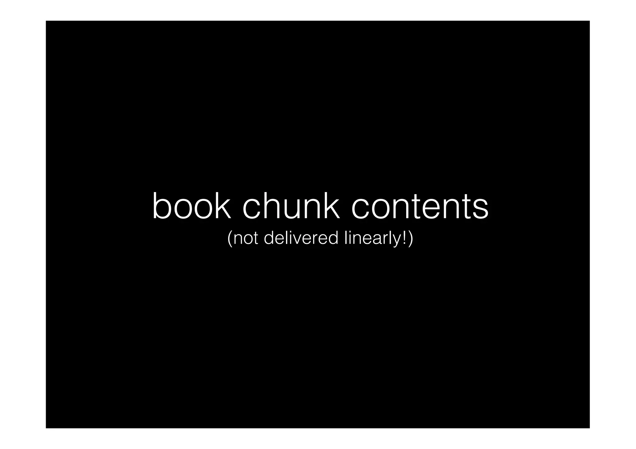 Book Chunk Project - prototype