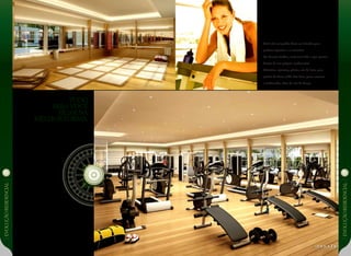 EVOLUÇÃoresidencial
EVOLUÇÃoresidencial
tudo
paravocê
ficar na
melhor forma.
Você não vai perder horas no trânsito para
praticar esportes e se exercitar.
No Reserva Jardim, você terá tudo o que precisa
dentro de seu próprio condomínio:
Ginástica, spinning, pilates, sala de lutas para
prática de boxe, judô, luta livre, greco-romana
e taekwondo, além de sala de dança.
 