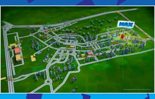 Mapa Ilustrado da região de Águas Claras. Sem escala.
 