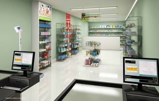 PERSPECTIVA ARtística da farmácia
 