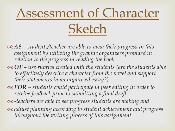 example of character sketch essay