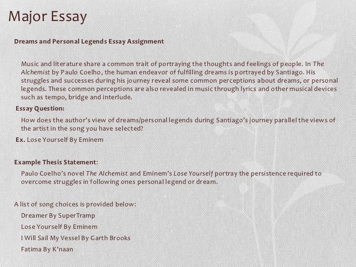 personal legend essay