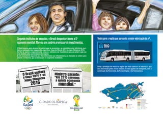 Segundo institutos de pesquisa, o Brasil despontará como a 5ª
economia mundial. Abre-se um cenário promissor de investimentos.

Venha para a região que apresenta a maior valorização do m².

O Brasil avança para alcançar o quinto lugar da economia e se consolida como referência mundial na realização dos megaeventos esportivos, Copa do Mundo 2014 e Jogos Olímpicos 2016.
No Rio de Janeiro, especialmente, cresce o otimismo de investidores que se sentem cada vez
mais atraídos pelas oportunidades de negócio.
E com a economia aquecida e o Rio melhorando sua infraestrutura, as atenções se voltam para
a Barra e o Recreio, que se destacam no segmento imobiliário.

Sinta o privilégio de morar na região que mais cresce e se valoriza. E que
será favorecida pelos novos acessos e mais opções de transporte, com a
construção da Transoeste, da Transolímpica e da Transcarioca.

 