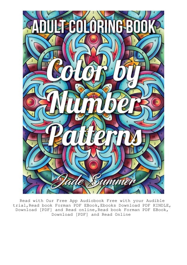 Download Book Color By Number Patterns An Adult Coloring Book With Fun Easy