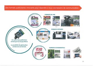 Le Book commercial de METRO News
