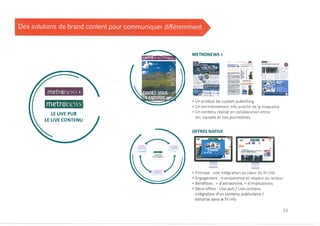 Le Book commercial de METRO News