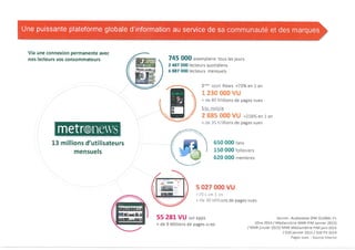 Le Book commercial de METRO News