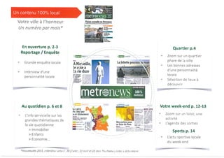 Le Book commercial de METRO News