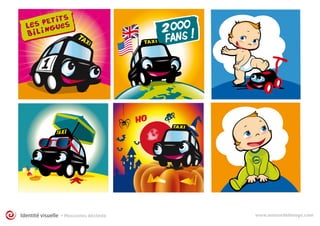 Identité visuelle • Mascottes déclinée www.autourdelimage.comwww.autourdelimage.com
 