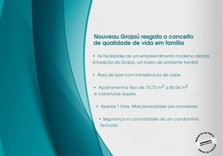 Um prédio localizado no coração
                   do Grajaú: rodeado por casas
                   e perto de tudo que você precisa
                   • Próximo ao Largo do Verdun, movimentado
                     
                    centro comercial
                   • Fácil acesso à estrada Grajaú-Jacarepaguá,
                     uma das vias mais importantes da cidade
                   •  omércio variado: padarias, supermercados,
                     C
                     bares, restaurantes e shoppings               Foto ilustrativa




                     • Shopping Iguatemi
                      • Supermercado Extra
                       • Praça Saens Peña
                        • Shopping Tijuca
                         • Estádio Maracanã
                          • Metrô - Uruguai
                            • Metrô - São Francisco Xavier
                              • Grajaú e Tijuca Tênis Clube
                                • Praça Varnhagen
                                   • UERJ
                                                                                            va
                                                                                    ustrati
Foto ilustrativa                                                           Fo to il
 