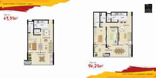 Planta e ra
Planta decorada do apartamento 1 quarto
     a          d      tamen
                          ento    uart
                                    rto




Tipo 01

63,51m2²




                                          Tipo 40

                                          96,20m2²
                                                     Plan
                                                     Planta decorada do apartamento 2 quartos
                                                        n     corad d
                                                                 ada       r amen
                                                                           rtam nt     u rtos
 