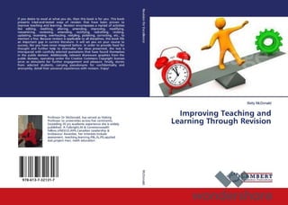 Improving Teaching and Learning through Revision 