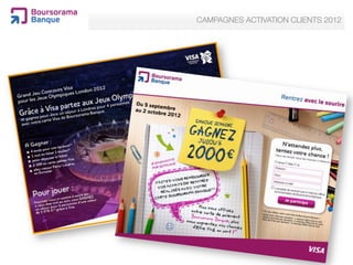 CAMPAGNES ACTIVATION CLIENTS 2012


 