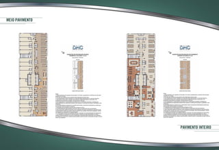 meio pavimento
Pavimento inteiro
 