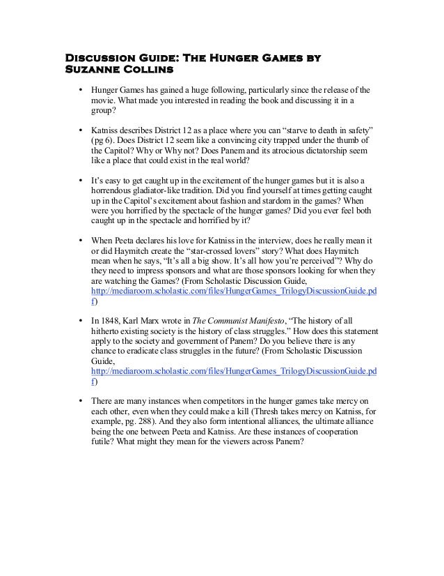 the hunger games book club discussion guide For book clubs: the hunger games discussion guide | wired.