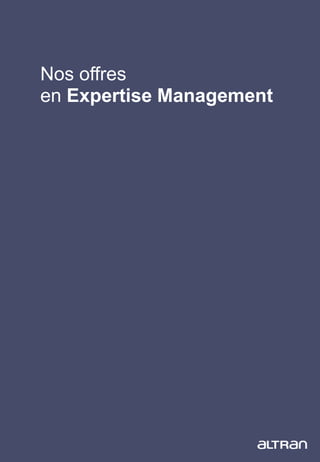 17
Expert PLM p. 18
Senior Consultant Assurance Qualité p. 19
Consultant excellence opérationnelle p. 20
Expert Ingénierie...