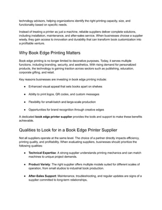 Perfect Book Edge Printer Supplier | Instant