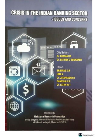 Book edited 1. Crisis in the Indian banking Sector- Issues and Concerns ...