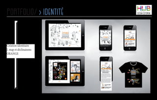 portfolio/ > identité
Création identitaire
I. map et déclinaisons
ORANGE
 