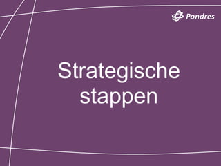 Strategische
  stappen
 