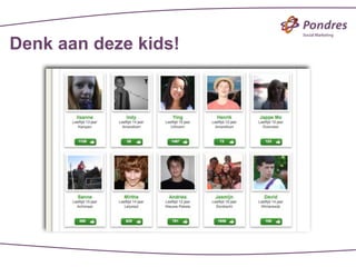 Denk aan deze kids!
 