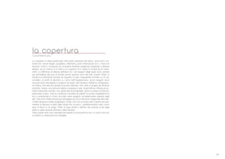 63
La copertura # stata posizionata nella parte superiore del parco, dove sono col-
locati tutti i servizi (bagni, spogliatoi, infermeria, punto informazioni ecc.), il bar e le
terrazze. Essa # composta da cinquanta strutture esagonali sviluppate a diverse
altezze, da un minimo di 3 metri a un massimo di 6, divise in moduli da 50 centi-
metri. La differenza di altezza definisce tra i vari esagoni degli spazi vuoti, pensati
per permettere alla luce di entrare anche quando sono del tutto coperti. Infatti, la
struttura # totalmente formata da superfici di vetro trasparente montate su di uno
scheletro di profili di alluminio e, come nell’Orquideorama, alcuni esagoni sono
oscurati dove necessario e fungono da riparo, altri lasciano visibile la configurazio-
ne interna, formata da tubolari di acciaio reticolari, che, oltre a fungere da struttura
portante, creano una texture metallica sospesa in aria. Quest’ultima # filtrata da su-
perfici traslucide colorate, che, grazie alla luce trapelata, vanno a creare un intreccio
particolare a terra. Tutta la copertura # sorretta da pilastri di acciaio equidistanti tra
loro e posizionate in modo da poter avere esagoni completamente separati dagli
altri. Essi sono infatti pensati per sorreggere pi* di un elemento esagonale alla volta.
L’intera struttura # stata progettata in modo che crei un ampio atrio coperto per per-
mettere la discesa a piedi dalla strada fino al parco, caratterizzandolo per< come
area di ritrovo e di svago. Parte di essa andr a definire dei porticati ai lati degli
edifici e delle verande all’interno delle terrazze.
Tutte queste aree sono pensate per essere comunicanti tra loro, in modo che non
si vadano a creare percorsi obbligati.
la copertural’architettura
 