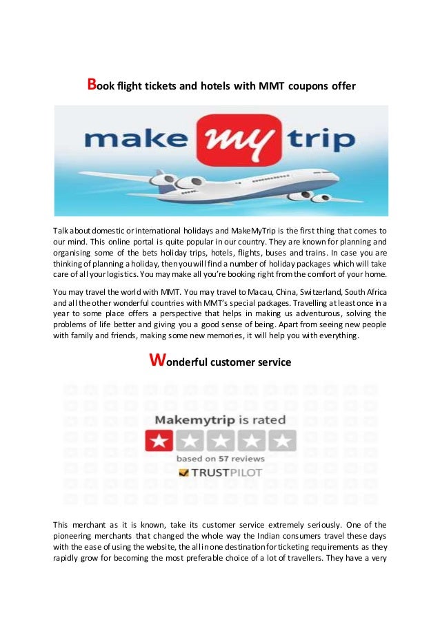 Mmt coupon for flight