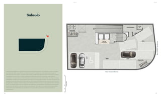 Subsolo
A decoração, paisagismo e revestimentos são meramente ilustrativos. / Os materiais a serem utilizados
na construção estão especificados no memorial descritivo. / Esta é uma planta provisória sujeita a
alteração sem aviso prévio. / O projeto poderá sofrer modificações decorrentes das posturas municipais,
concessionárias e do local. / A planta apresenta localização preliminar de pilares e prumadas de
instalações. / As áreas descritas são referentes às áreas privativas de cada unidade. As áreas privativas
representam as áreas dos compartimentos somadas as suas áreas de paredes. / As cotas são de eixo das
paredes e foram definidas pelos limites externos das paredes (fachadas e áreas comuns) e pelo eixo das
paredes entre unidades, conforme descrito na NBR 12.721 ABNT. As áreas e cotas poderão sofrer alteração
de 5%. / Os móveis, assim como os materiais de acabamento representados na planta são de dimensões
comerciais e não fazem parte do contrato de construção. / Os materiais e acabamentos apresentados
nessa planta serão oferecidos aos clientes com um custo adicional, durante a personalização de
acabamentos.
N
12h
Rua Oliveira Rocha
RuaJardimBotânico
BS’’DBS’’D
94 95
 