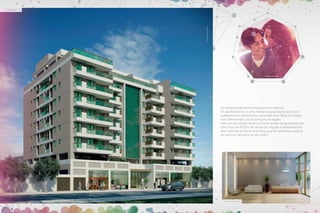 Perspectiva Ilustrativa

fachada

Imagem Ilustrativa

Perspectiva Ilustrativa

Um empreendimento exclusivo com apenas
54 apartamentos, e uma moderna arquitetura que inclui
acabamentos sofisticados, assinada pela S&W, e contará
com diferenciais pouco comuns na região:
Hall com pé-direito duplo, primeiro andar de apartamentos
com mais de 8,00m de altura da calçada e afastamentos
dos vizinhos de frente e fundos, que lhe permitirá usufruir
da vista da natureza ao seu redor.

Hall de entrada

 