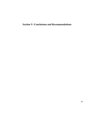 51
Section V: Conclusions and Recommendations
 