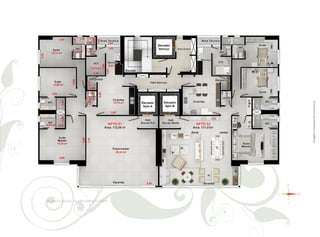 Imagem meramente ilustrativa.
PLANTA BAIXA APARTAMENTO TIPO
 