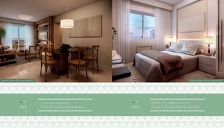 Depois dos “embalos à noite”,
o que você mais merece é relaxar.Suíte
Com uma sala assim,
você vai “botar a maior banca”.Sala
Ilustração Artística da Suíte da Unidade 502Ilustração Artística da Sala da Unidade 501
 