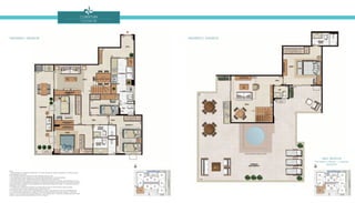 Cobertura
coluna 08
Área Privativa
Pavimento Inferior + Superior
264,97m2
Pavimento Inferior Pavimento superior
Notas:
1. Planta Ilustrativa com sugestão de decoração. Os móveis, bancadas de madeira, equipamentos e divisórias não são
parte integrantes do contrato.
2. As cotas são medidas de eixo podendo sofrer alterações durante a obra.
3. Os revestimentos a serem utilizados na construção estão especificados no memorial descritivo.
4. Esta planta poderá sofrer variações decorrentes de exigências técnicas e estruturais.
5. Esta planta poderá sofrer variações decorrentes do atendimento das posturas municipais, concessionárias e do local.
6. Os evaporadores e condensadores do sistema de ar condicionado da sala do pavimento inferior e da sala do pavimento
superior (aquisição e instalação de responsabilidade dos adquirentes) poderão sofrer ajustes ou mudanças de posição e
quantidade, caso necessário.
7. O sistema de ar-condicionado projetado nas unidades atende a única e exclusivamente à opção de planta.
8. As presentes plantas ilustram referencialmente o apartamento 608.
9. O kit piscina, deck e chuveiro não é parte integrante do contrato, e será oferecido no Flex On do empreendimento.
10. Conforme Projeto Legal aprovado, o edifício é composto de dez pavimentos, sendo eles: Subsolo, 1º Pavimento
(Térreo), 2º ao 6º Pavimentos Tipo (correspondente ao 1º ao 5º Andares Tipo), 7º Pavimento (correspondente ao 6º Andar),
Cobertura (correspondente à Dependência do 6º Andar) e Telhado.
 