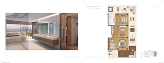 1 S u í t eP r e s i d e n t i a l
1 º a o 5 º A n d a r
Á r e a P r i v a t i v a - 4 2 9 , 5 8 m 2
Perspectiva ilustrativa do banheiro e varanda de um apartamento Presidential.
Vide Observações desta planta em Informações Gerais.Vide Observações desta perspectiva em Informações Gerais.
Book_Corretor_Grand_Hyatt.indd 90-91 11/19/12 4:33 PM
 
