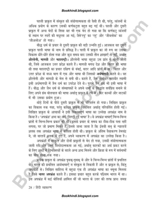 B
o
o
k
h
i
n
d
i
.
b
l
o
g
s
p
o
t
.
c
o
m
28 / fganh O;kdj.k
igyh izkÑr esa laLÑr dh la;ksxkRedrk rks oSlh gh Fkh] ijarq] O;atuksa ds
vfèkd iz;ksx ds dkj.k mldh d.kZdVqrk cgqr c<+ xbZ FkhA igyh vkSj nwljh
izkÑr esa vU; Hksnksa ds flok ;g Hkh ,d Hksn gks x;k Fkk fd d.kZdVq O;atuksa
ds LFkku ij Lojksa dh eèkqjrk vk xbZ( tSls^j?kq* dk ^jgq* vkSj ^thoyksd* dk
^thvyksv* gks x;kA
ckS) èkeZ ds izpkj ls nwljh izkÑr dh cM+h mUufr gqbZA vktdy ;g nwljh
izkÑr ikyh Hkk"kk ds uke ls izfl) gSA ikyh esa izkÑr dk tks :i Fkk mldk
fodkl èkhjs&èkhjs gksrk x;k vkSj dqN le; ckn mldh rhu 'kk[kk,¡ gks xb±( vFkkZr~
'kkSjlsuh] ekxèkh vkSj egkjk"VªhA 'kkSjlsuh Hkk"kk cgqèkk ml izkar esa cksyh tkrh
Fkh] ftls vktdy mÙkj izns'k dgrs gSaA ekxèkh exèk ns'k vkSj fcgkj dh Hkk"kk
Fkh rFkk egkjk"Vªh dk izpkj nf{k.k ds cacbZ] cjkj vkfn izkarksa esa FkkA fcgkj vkSj
mÙkj izns'k ds eè; Hkkx esa ,d vkSj Hkk"kk Fkh ftldks vèkZekxèkh dgrs FksA og
'kkSjlsuh vkSj ekxèkh ds esy ls cuh FkhA dgrs gSa] tSu rhFk±dj egkohj Lokeh
blh vèkZekxèkh esa tSu èkeZ dk mins'k nsrs FksA iqjkus tSu xzaFk Hkh blh Hkk"kk esa
gSaA ckS) vkSj tSu èkeZ ds laLFkkidksa us vius èkeks± ds fl)kar loZfiz; cukus ds
fy, vius xzaFk cksypky dh Hkk"kk vFkkZr~ izkÑr esa jps FksA fQj dkO;ksa vkSj ukVdksa
esa Hkh mldk iz;ksx gqvkA
FkksM+s fnuksa ds ihNs nwljh izkÑr esa Hkh ifjorZu gks x;kA fyf[kr izkÑr
dk fodkl #d x;k] ijarq dfFkr izkÑr fodflr vFkkZr~ ifjofrZr gksrh xbZA
fyf[kr izkÑr ds vkpk;ks± us blh fodkliw.kZ Hkk"kk dk mYys[k viHkza'k uke ls
fd;k gSA ^viHkza'k* 'kCn dk vFkZ ^fcxM+h gqbZ Hkk"kk* gSA ;s viHkza'k Hkk"kk,¡ fHkUu&fHkUu
izkarksa esa fHkUu&fHkUu izdkj dh FkhaA blds izpkj ds le; dk Bhd&Bhd irk ugha
yxrk( ij tks izek.k feyrs gSa] muls tkuk tkrk gS fd bZloh lu~ ds X;kjgosa
'krd rd viHkza'k Hkk"kk esa dfork gksrh FkhA izkÑr ds vafre oS;kdj.k gsepanz
us] tks ckjgosa 'krd esa gq, gSa] vius O;kdj.k esa viHkza'k dk mYys[k fd;k gSA
viHkza'kksa esa laLÑr vkSj nksuksa izkÑrksa ls Hksn gks x;k] mudh la;ksxkRedrk
tkrh jgh vkSj muesa foPNsnkRedrk vk xbZ( vFkkZr~ dkjdksa dk vFkZ izdV djus
ds fy, 'kCnksa esa foHkfDr;ksa ds cnys vU; 'kCn feyus vkSj fØ;k ds :i esa loZukeksa
dk cksèk gksuk #d x;kA
izR;sd izkÑr ds viHkza'k i`Fkd~&i`Fkd~ Fks vkSj os fHkUu&fHkUu izkarksa esa izpfyr
FksA Hkkjr dh izpfyr vk;ZHkk"kk,¡ u laLÑr ls fudyh gSa vkSj u izkÑr ls( fdarq
viHkza'kksa lsA fyf[kr lkfgR; esa cgqèkk ,d gh viHkza'k Hkk"kk dk uewuk feyrk
gS ftls ukxj viHkza'k dgrs gSaA bldk izpkj cgqr djds if'pe Hkkjr esa FkkA
bl viHkza'k esa dbZ cksfy;k¡ 'kkfey Fkha tks Hkkjr ds mÙkj dh rjQ izk;% lexz
Bookhindi.blogspot.com
Bookhindi.blogspot.com
 