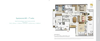 RuaIgarapava
Apartamento 601 - 1° andar
Opção de personalização: 1 suíte e 2 quartos com lavabo
Área privativa
99,12 + 4,99 (sac.) + 17,86 (var.) + 3,015 (dep.) + 121,94 (terr. desc.) = 246,925 m²
BS”DBS”D
A decoração e o revestimento são meramente ilustrativos. Os materiais a serem utilizados na construção estão especificados no memorial descritivo. Esta é uma planta provisória sujeita à alteração sem aviso prévio. O projeto poderá sofrer
modificações decorrentes das posturas municipais, concessionárias e do local. A planta não apresenta localização de pilares e prumadas de instalações. As áreas descritas são referentes às áreas privativas de cada unidade. As áreas privativas
representam as áreas dos compartimentos somadas às suas áreas de paredes. As cotas são dimensões de eixo a eixo de paredes do estudo de layout apresentado.
 