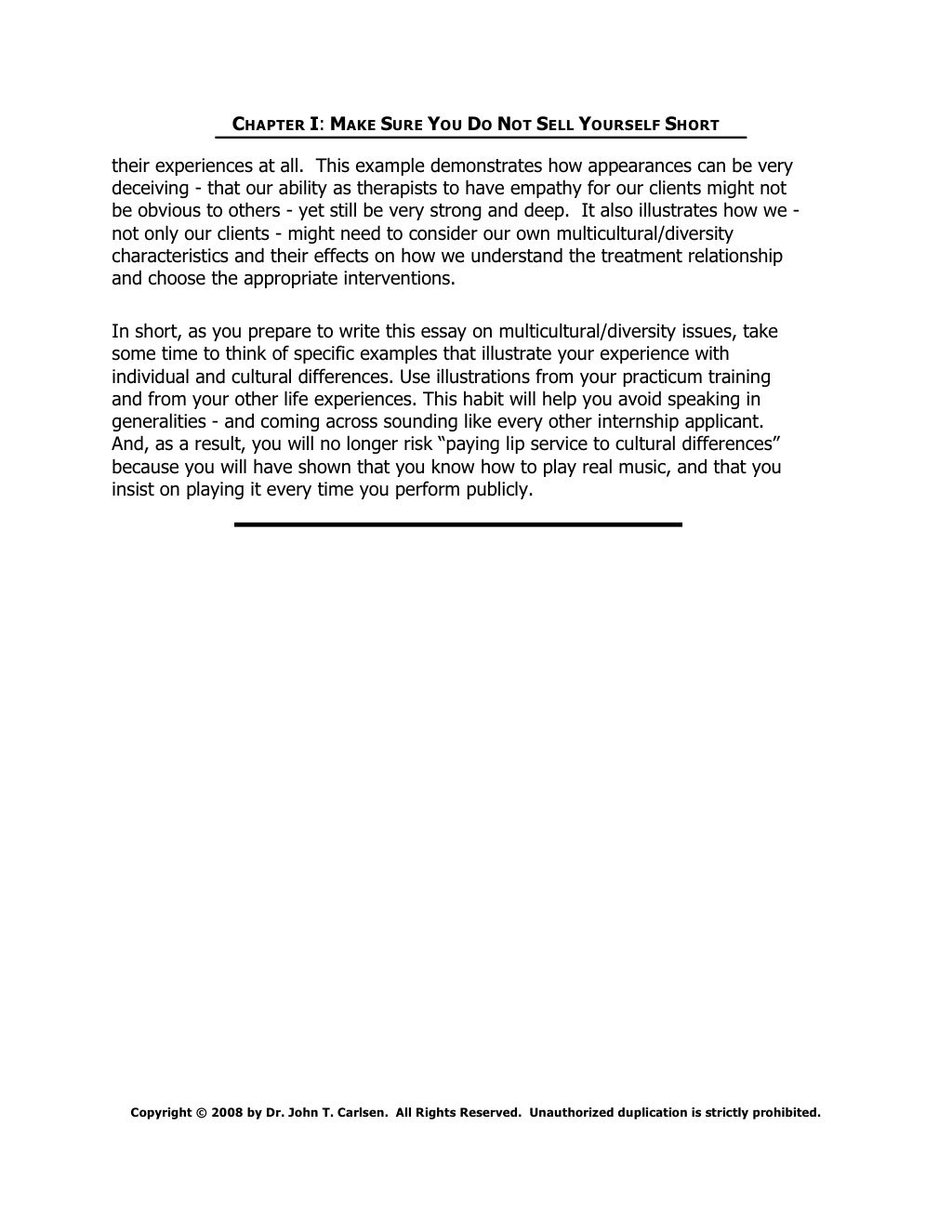 Book III Getting The Internship You Want How to write APPIC essay…