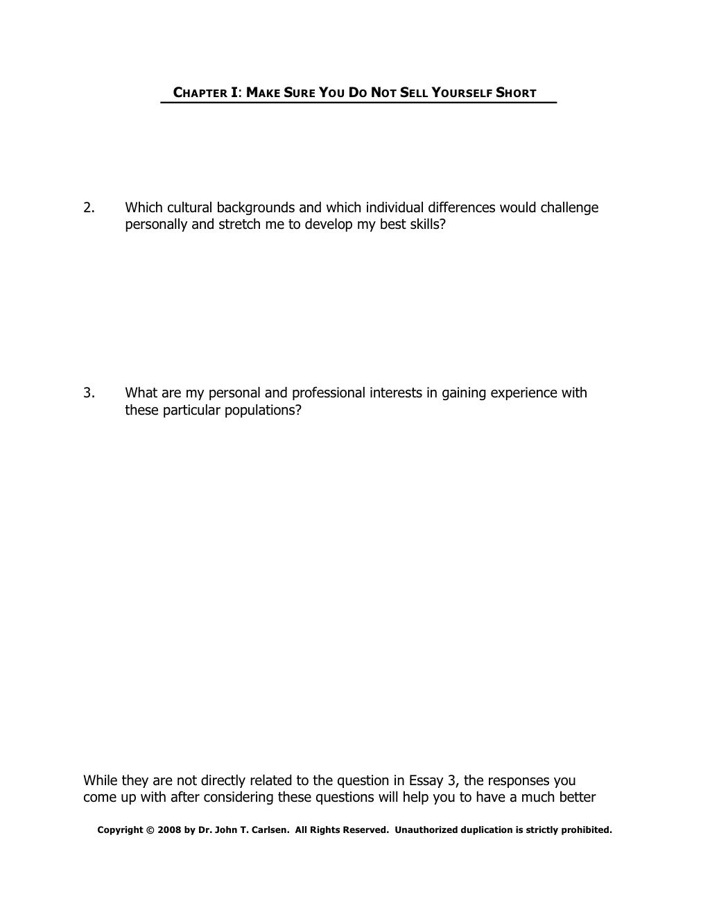 Book III Getting The Internship You Want How to write APPIC essay…