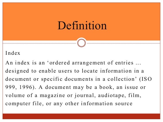 Book indexing