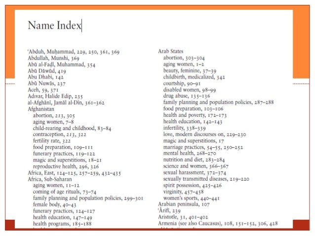 Book indexing