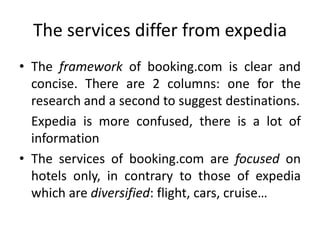 Reviews of travellers (who have booked through booking.com)Information about the location of the hotel and its surroundings (business area, monument or landmark, …)Map and pictures Inscription for NewsletterOnline customer services